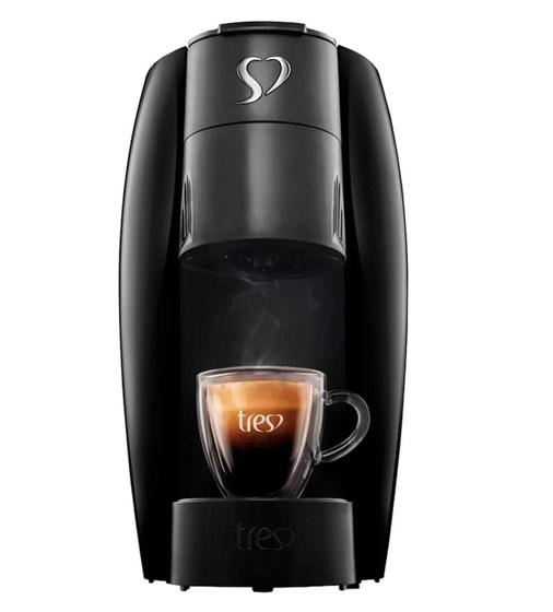 Imagem de Cafeteira Expresso 3 Corações Preta 127v Elétrica Automática