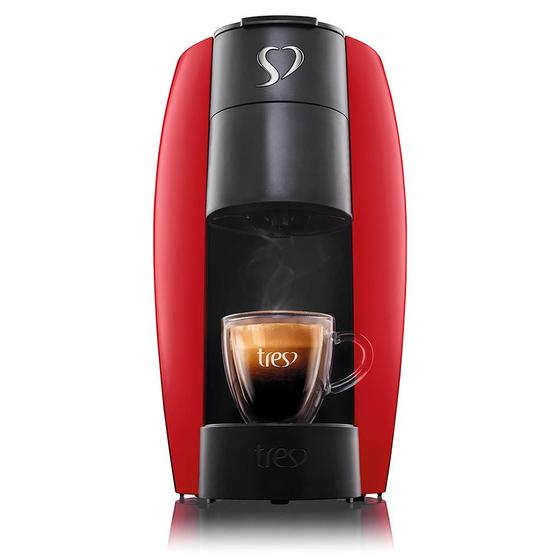 Imagem de Cafeteira Expresso 3 Corações Três Automática 127v Vermelha