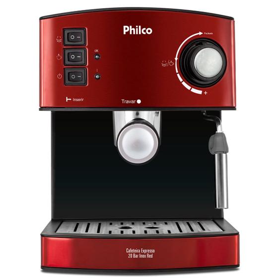 Imagem de Cafeteira Expresso & Cápsulas Philco 20 Bar Inox Red PCF24