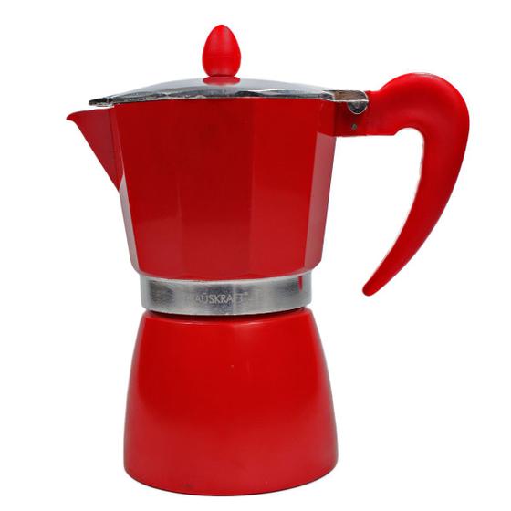 Cafeteira Italiana Hauskraft 150ml Vermelho - Caft-003vm