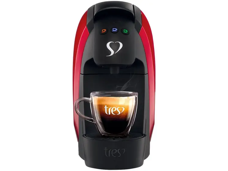 Cafeteira Expresso TRES Luna Vermelha