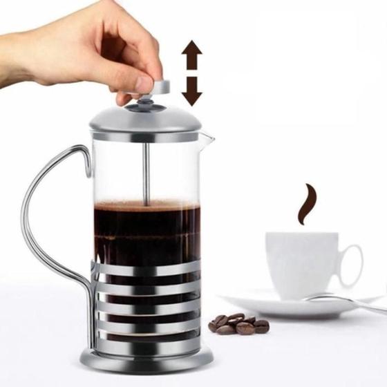 Imagem de Cafeteira Francesa Barista Inox 350ml Chaleira Cremeira