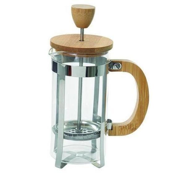 Imagem de Cafeteira Francesa Com Prensa 370 ml Inox e Bambu - Mimo Style