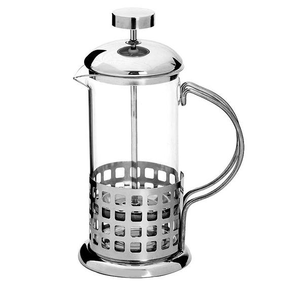 Imagem de Cafeteira Francesa French Press Inox E Vidro 350 Ml Casa Cha