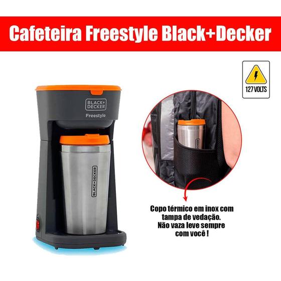 Imagem de Cafeteira Freestyle Black+Decker CM01BR Cinza 127V 600W