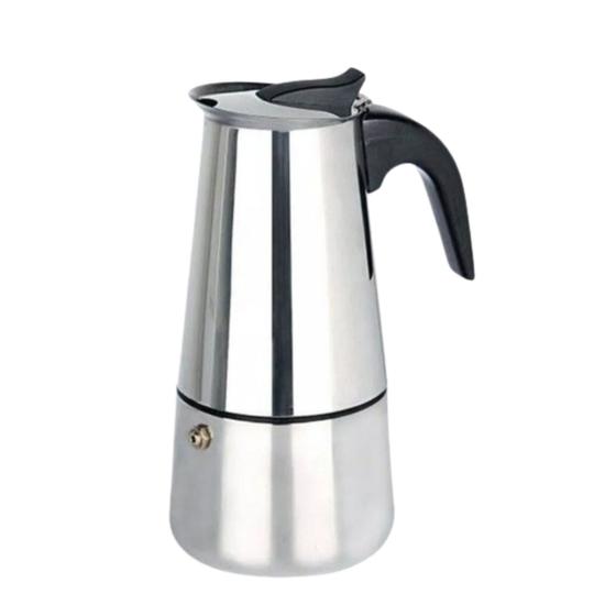 Imagem de Cafeteira Italiana 300Ml Inox 6 Xícaras de Café Luxo Ke Home