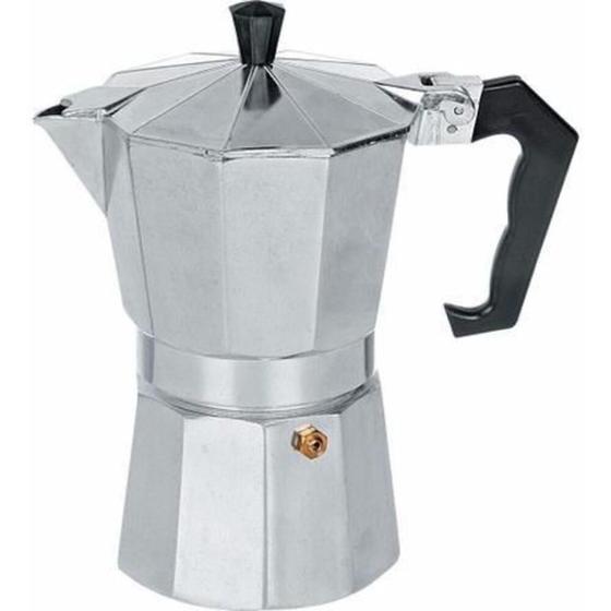 Imagem de Cafeteira Italiana 6 Xicaras Expresso Grande Moka Luxo Prata