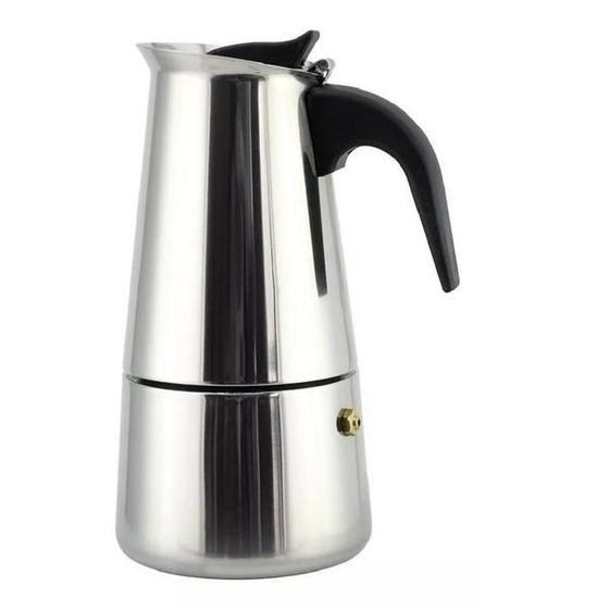 Imagem de Cafeteira Italiana Aço Inox 300Ml Faz 6 Xicaras De Café