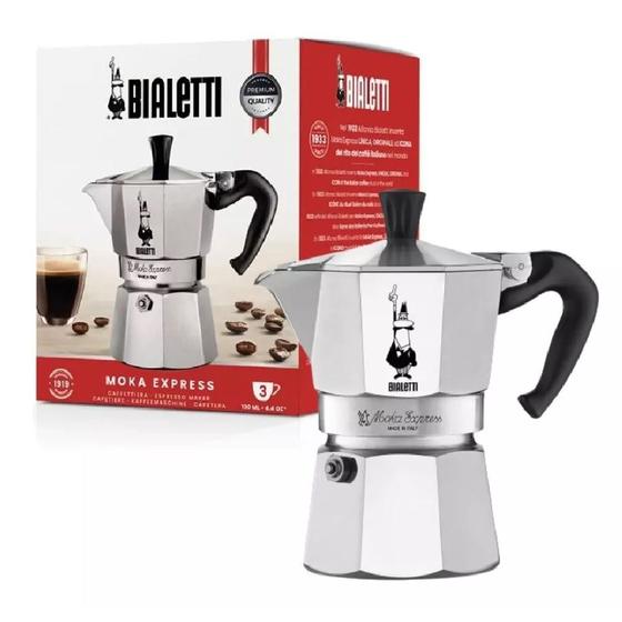 Cafeteira Italiana Bialleti 3 Xicaras Nuova Moka Express Menor preço em Cafeteira Italiana Bialleti 3 Xicaras Nuova Moka Express