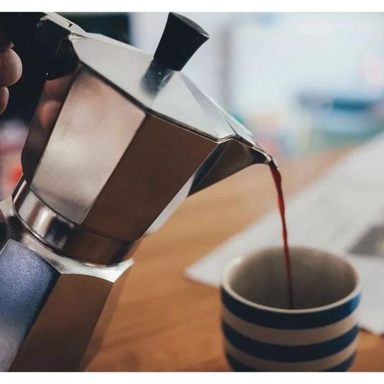 Cafeteira Italiana Inox 9 Xicaras (450ml) Moka Café Expresso Menor preço em Cafeteira Italiana Inox 9 Xicaras (450ml) Moka Café Expresso