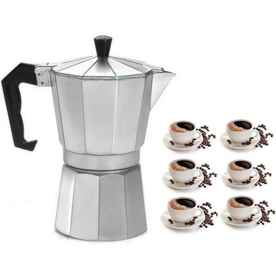 Imagem de Cafeteira Italiana Moka Em Alumínio - 6 Xícaras