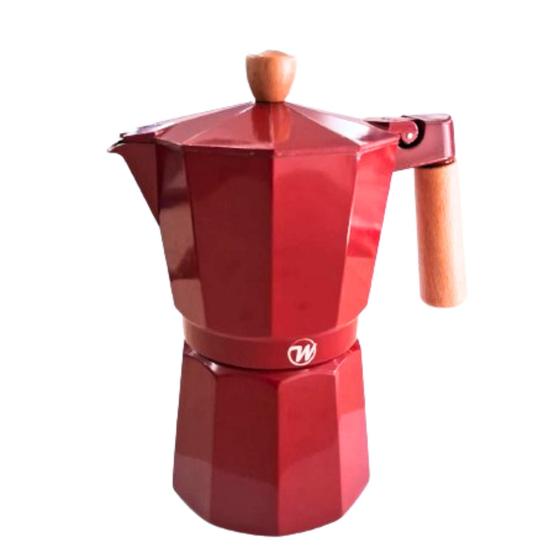 Imagem de Cafeteira Italiana Moka Vermelho 3 Xícaras 150 ml WINCY CASA