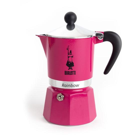 Imagem de Cafeteira Italiana Rainbow Pink Bialetti 3 Xícaras