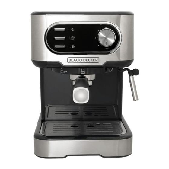 Imagem de Cafeteira Maquina de Café  Espresso  Pó ou Capsulas Black & Decker Gourmand Gris CE1100G - 127V