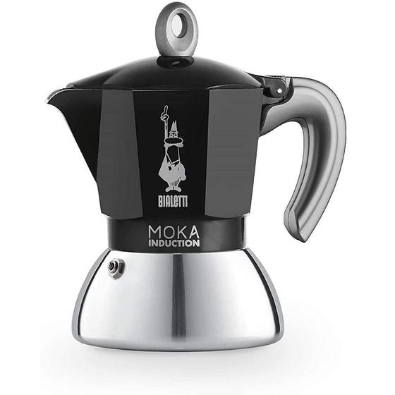 Cafeteira Italiana Bialetti Moka Induction Preto - 10010324