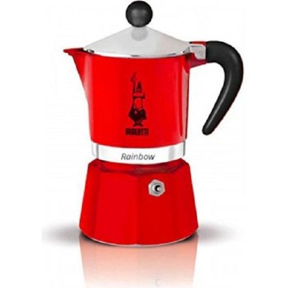 Imagem de Cafeteira Moka italiana Bialetti Vermelha 3 xícaras