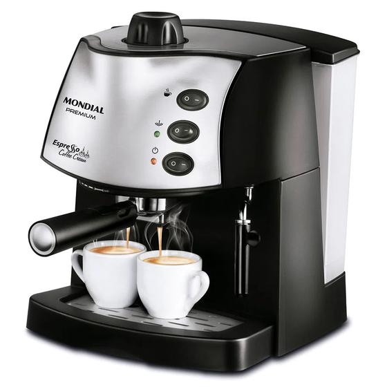 Imagem de Cafeteira Mondial Expresso Coffee Cream C-08 PRETO - 110V