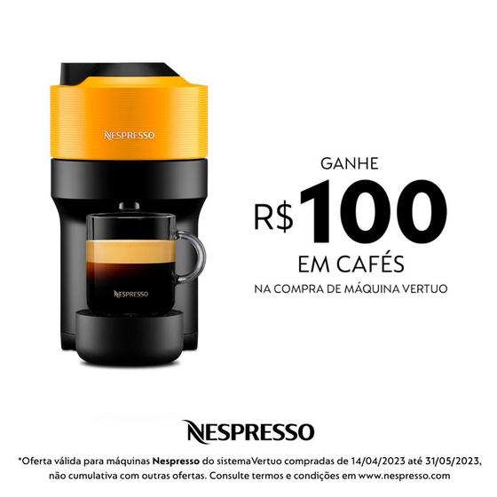 Cafeteira Nespresso Vertuo POP Amarelo Manga Para Caf Espresso Manual cafeteira-nespresso-vertuo-pop-amarelo-manga-para-caf-espresso-manual