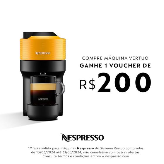 Cafeteira Expresso Nespresso Vertuo Pop Amarelo 220v - Gdv2br3yene