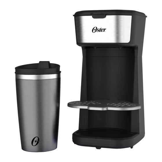 Imagem de Cafeteira Oster 2 Day OCAF200 Automática Preta e Inox 127V