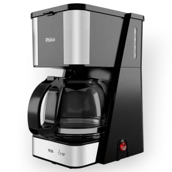 Imagem de Cafeteira Philco 800ml 20 Cafezinhos PCF20A Cor Preto Inox 650W