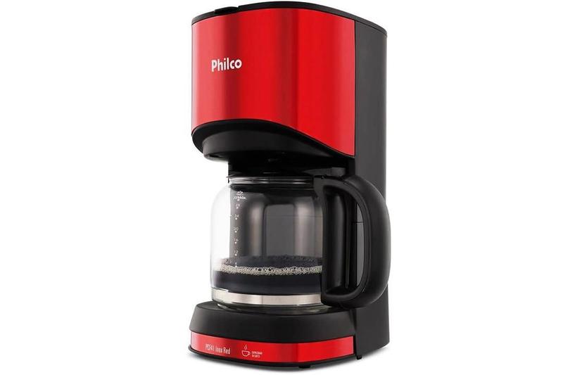 Imagem de Cafeteira Philco Pcf41 Inox Red Placa Aquecedora