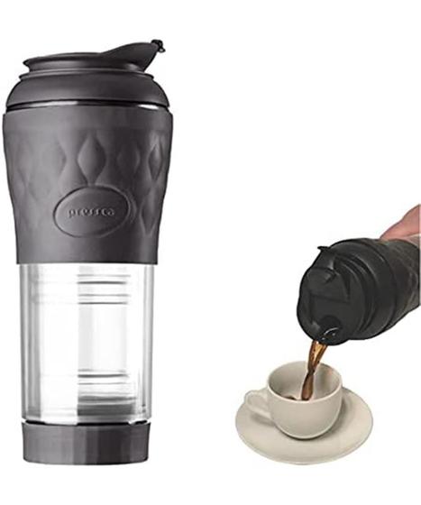 Cafeteira Portátil Pressca 350 ml Isolamento Térmico Preto Ébano ...