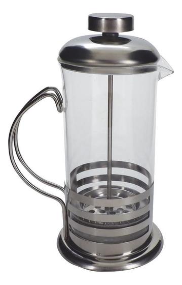 Imagem de Cafeteira Prensa Francesa Moderna de Inox e Vidro 600ML