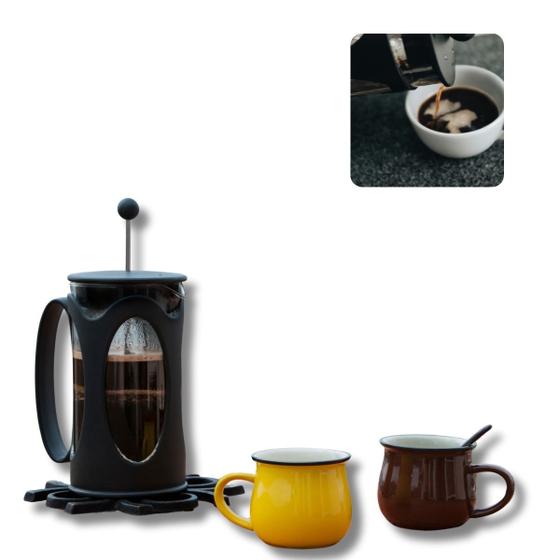 Cafeteira Prensa Francesa Saboroso Chá Café 600ml Encorpado Menor preço em Cafeteira Prensa Francesa Saboroso Chá Café 600ml Encorpado