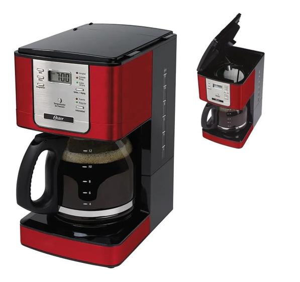 Imagem de Cafeteira programavel vermelho oster 4401r 110v bvstdc4401rd-017 oster