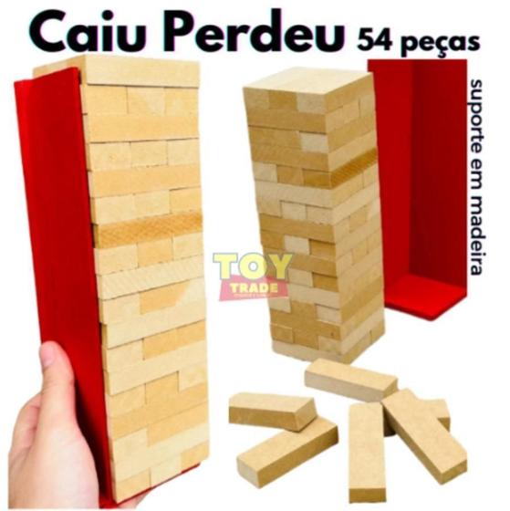 Imagem de Caiu Perdeu 54Pçs Madeira Jenga Torre Equilibrio Toy Trade