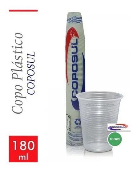 Imagem de Caixa 100 Copo Descartável Transparente 180 Ml C/ Nf-e