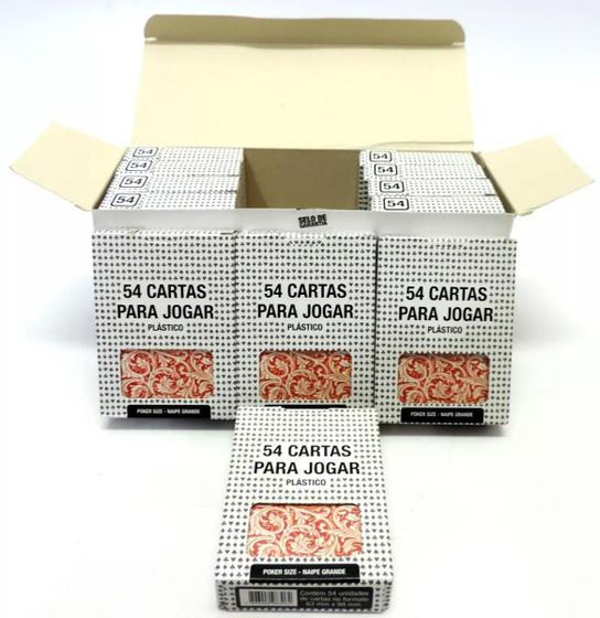 Imagem de Caixa 12 Baralhos Copag 54cartas Poker Texas Holdem Plástico