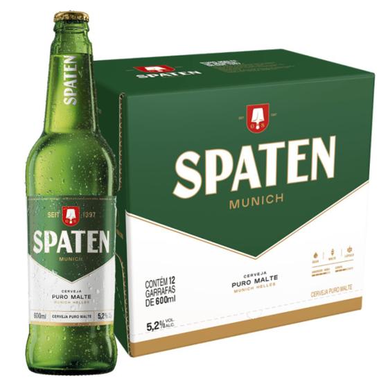 Imagem de Caixa 12 Cerveja Puro Malte Spaten Garrafa 600ml