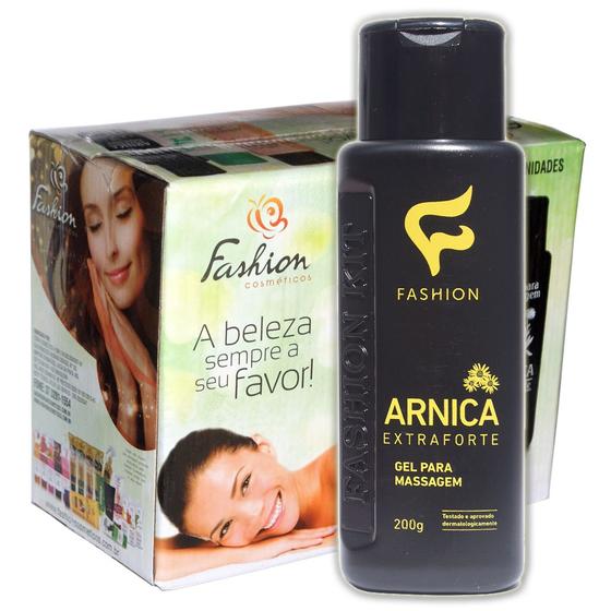 Imagem de Caixa 12 Gel para Massagem Arnica Extra Forte 200g Fashion