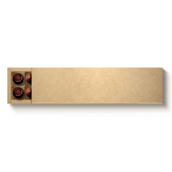 Imagem de Caixa 20 Doces Retangular Kraft com Luva - 10 unidades - 39x9,5x4cm - Cromus Profissional