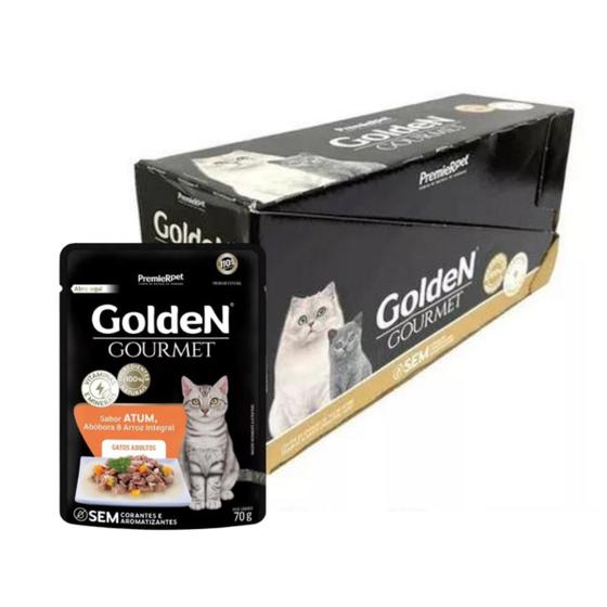 Imagem de Caixa 20un Sache Golden Gato Adulto Sabor Atum 70g