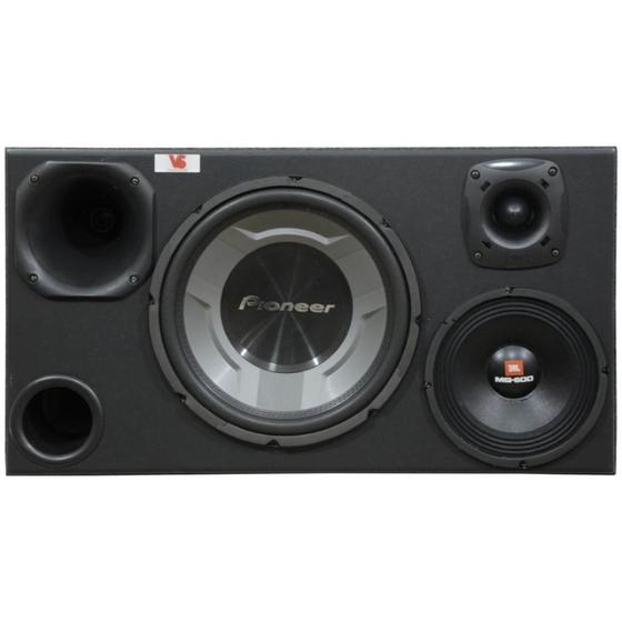 Imagem de Caixa 4 Vias 12'' Pioneer TS-W3060BR +D200-X +ST200 + 8MG600