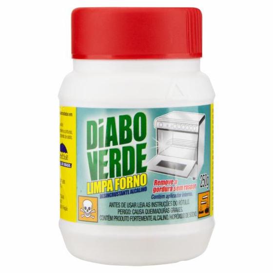 Imagem de Caixa 6 Removedor De Gordura Forno Fogão Diabo Verde 250g