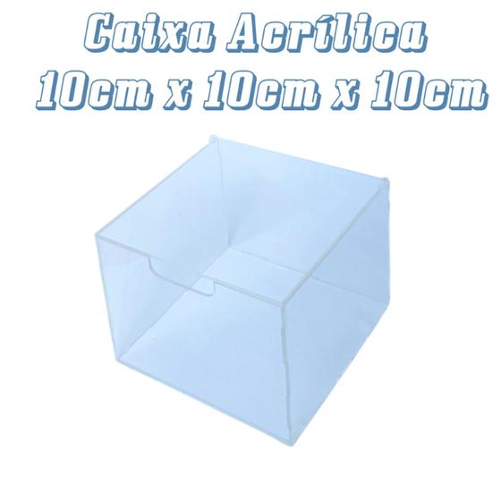 Caixa Acrilica Organizadora Transparente com Tampa 10x10x10 - Super 3D Menor preço em Caixa Acrilica Organizadora Transparente com Tampa 10x10x10 - Super 3D