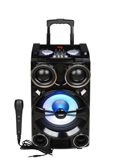 Imagem de Caixa Acústica (Trolley Speakers) com Rodinhas e Bluetooth 300W RMS Bivolt - VC-7301