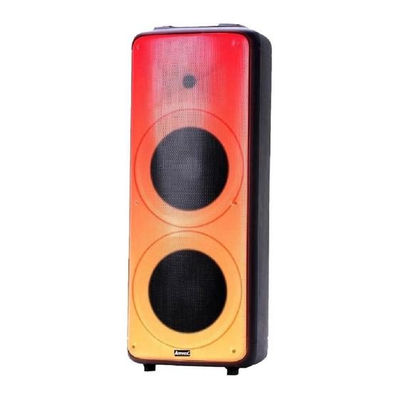Caixa Amplificada Amvox Party Vox Prime, 2.000W, Bluetooth, USB, 2 Woofers de 10", 1 Tweeter de 3" Menor preço em Caixa Amplificada Amvox Party Vox Prime, 2.000W, Bluetooth, USB, 2 Woofers de 10", 1 Tweeter de 3"