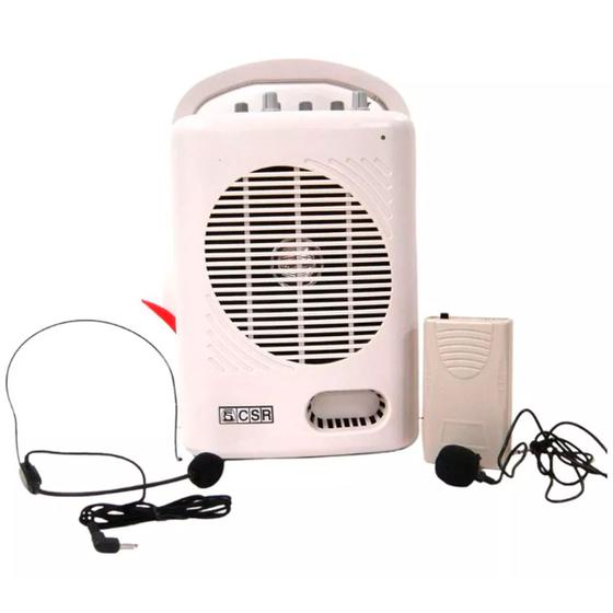Imagem de Caixa Amplificada Csr Com Microfone Sem Fio Headset T221 Usb