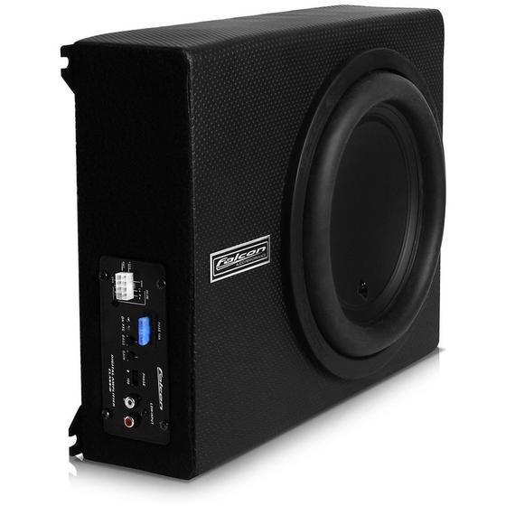 Caixa Amplificada Falcon Selada XS200.1 10 Slim 10 polegadas 200WRMS Menor preço em Caixa Amplificada Falcon Selada XS200.1 10 Slim 10 polegadas 200WRMS