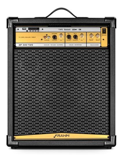 Imagem de caixa amplificada frahm mf300 300 watts rms bivolt amplificador guitarra voz violão 110/220v