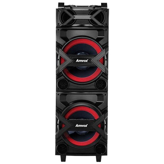 Caixa Amplificadora Amvox ACA 750 USB SD Bluetooth Radio FM 750W 