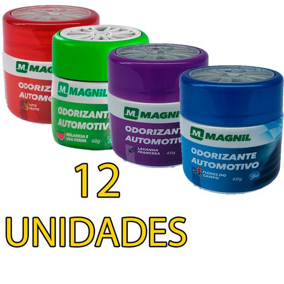 Imagem de Caixa Atacado com 12 Cheirinhos Odorizante em Gel 60g