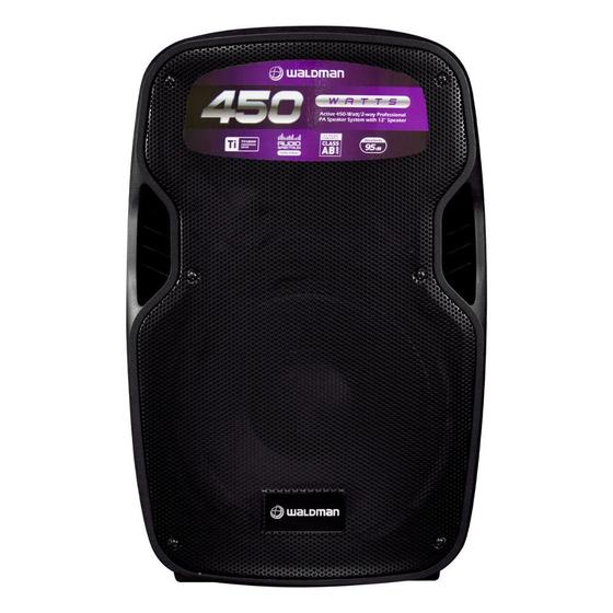 Imagem de Caixa Ativa 12” 200W RMS Waldman Roadcab RC450X com MP3 e Bluetooth