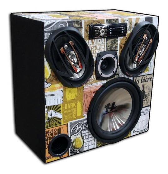 Imagem de Caixa Ativa Soundigital Bluetooth Hurricane 12' 6x9' Tweeter