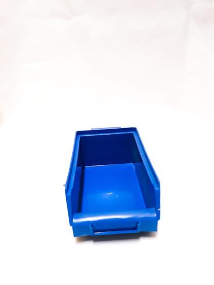 Imagem de Caixa Bin Organizadora Plástica Nº4 Azul 12 peças